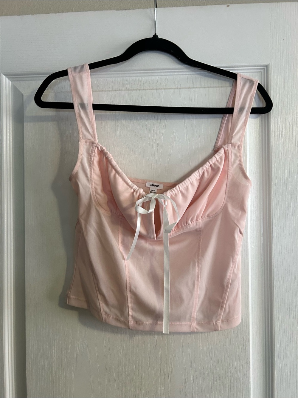 Garage pink corset style top